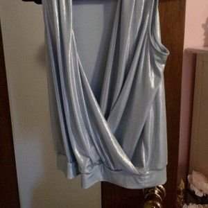 Light Blue Shimmer INC Top - size small